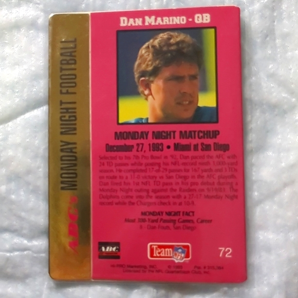 🩸SALE $5.00🩸DAN MARINO - 1993 ACTION READ DESCRIPTION - Picture 4 of 12
